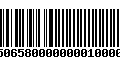 Código de Barras 4750658000000001000000