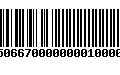 Código de Barras 4750667000000001000000