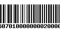 Código de Barras 4750701000000002000000