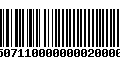 Código de Barras 4750711000000002000000