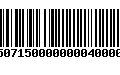 Código de Barras 4750715000000004000000