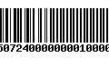 Código de Barras 4750724000000001000000