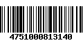 Código de Barras 4751000813140