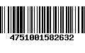 Código de Barras 4751001582632