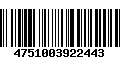 Código de Barras 4751003922443