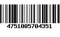 Código de Barras 4751005704351