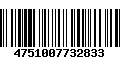 Código de Barras 4751007732833