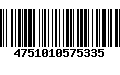 Código de Barras 4751010575335