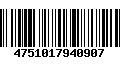 Código de Barras 4751017940907