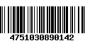 Código de Barras 4751030890142