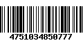 Código de Barras 4751034850777