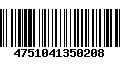 Código de Barras 4751041350208