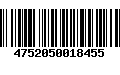 Código de Barras 4752050018455