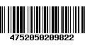 Código de Barras 4752050209822