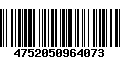 Código de Barras 4752050964073