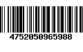 Código de Barras 4752050965988