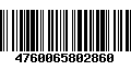 Código de Barras 4760065802860