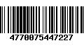 Código de Barras 4770075447227