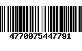 Código de Barras 4770075447791