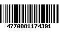 Código de Barras 4770081174391