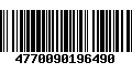 Código de Barras 4770090196490