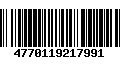 Código de Barras 4770119217991