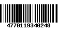 Código de Barras 4770119340248