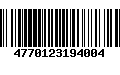 Código de Barras 4770123194004