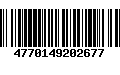 Código de Barras 4770149202677