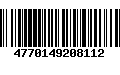 Código de Barras 4770149208112