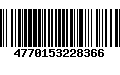 Código de Barras 4770153228366