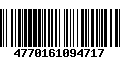 Código de Barras 4770161094717