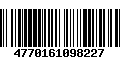 Código de Barras 4770161098227