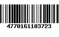 Código de Barras 4770161103723