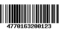 Código de Barras 4770163200123