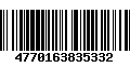 Código de Barras 4770163835332