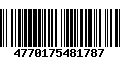 Código de Barras 4770175481787