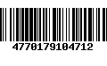 Código de Barras 4770179104712