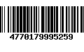 Código de Barras 4770179995259