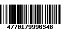 Código de Barras 4770179996348