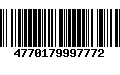 Código de Barras 4770179997772