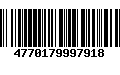 Código de Barras 4770179997918