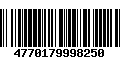 Código de Barras 4770179998250