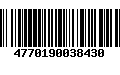 Código de Barras 4770190038430