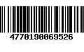 Código de Barras 4770190069526