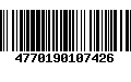 Código de Barras 4770190107426