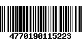 Código de Barras 4770190115223