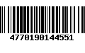 Código de Barras 4770190144551