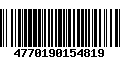 Código de Barras 4770190154819