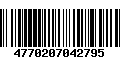 Código de Barras 4770207042795